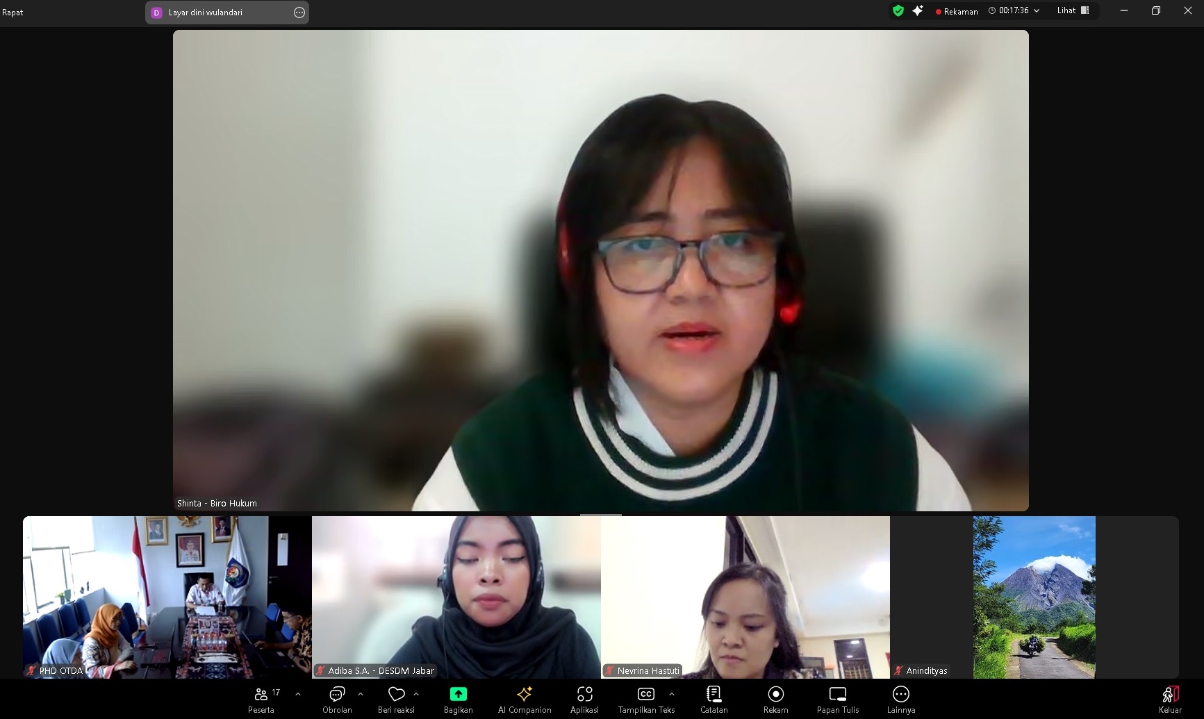 Kawal Harmonisasi Regulasi, Kemenkum Jabar Hadiri Rapat Fasilitasi Raperda di Kemendagri